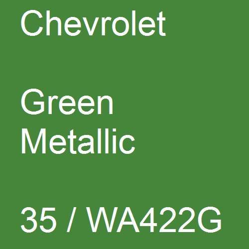 Chevrolet, Green Metallic, 35 / WA422G.